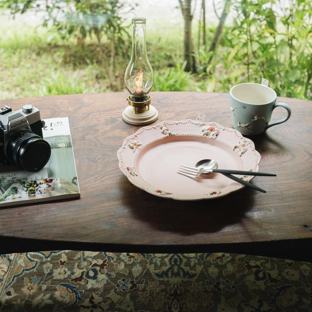 数量制限あり (2022年5月) 佐々木忍 メリーゴーランド大皿 ピンク さ4