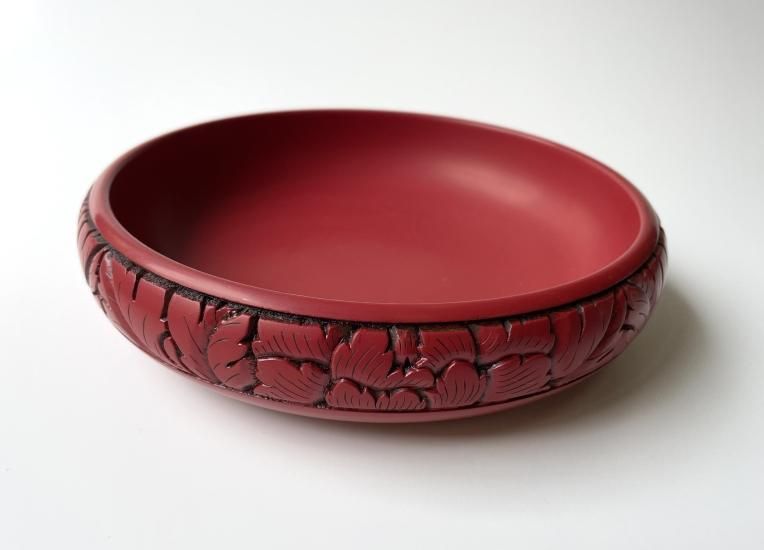 村上木彫堆朱 菓子器 6寸