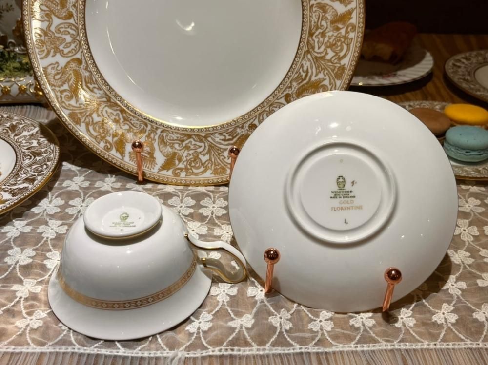 ヴィンテージ ウェッジウッド フロレンティーンゴールド