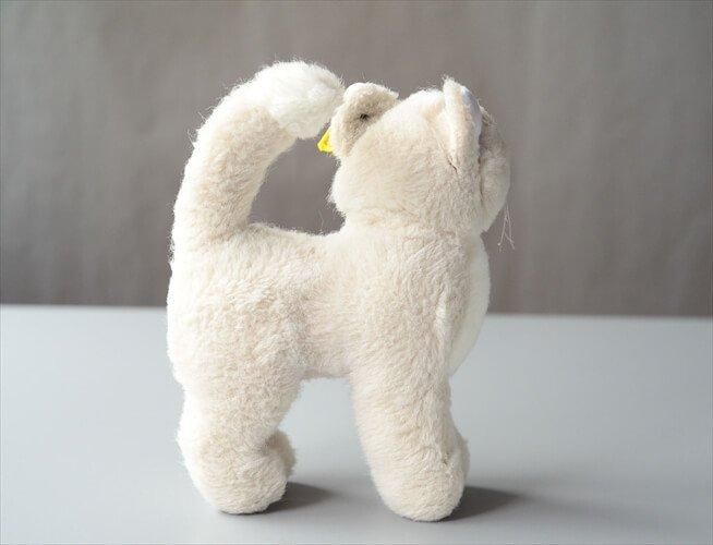 シュタイフ ドイツ製 白猫 ぬいぐるみ ヴィンテージ