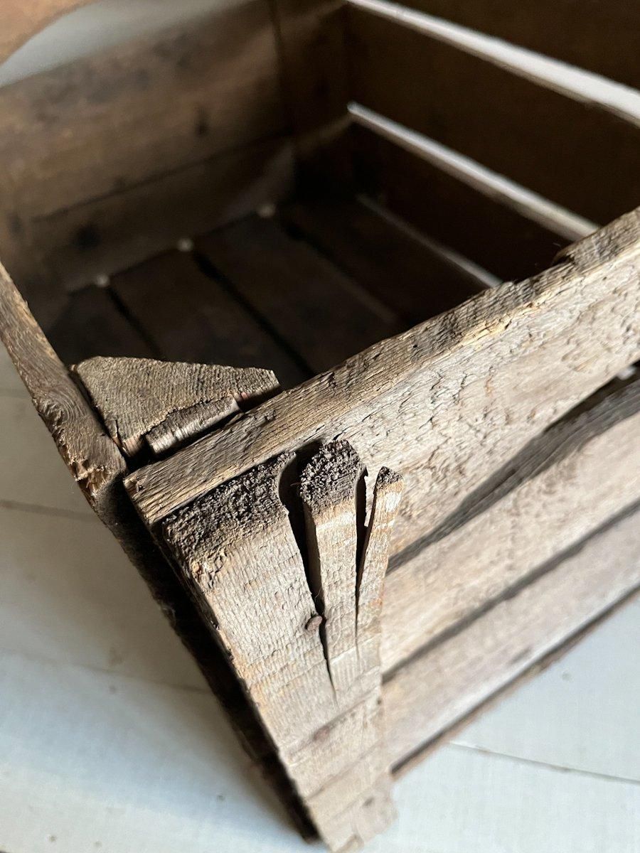 フランス アンティーク 木箱 パイン材 大型収納