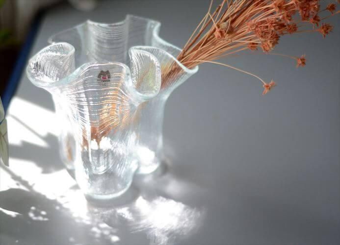 フィンランド製 Muurla ガラス花瓶 ヴィンテージ