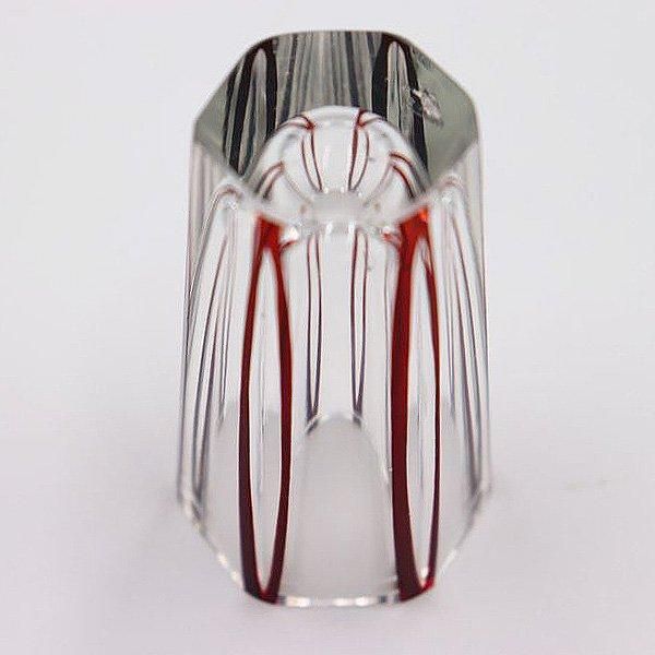 アンティーク ガラス 赤切子 ショットグラス 大正時代