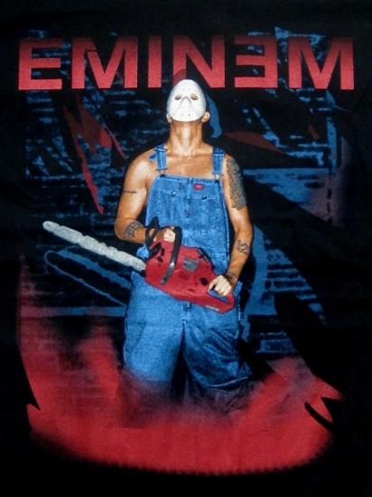 Eminem ”Chainsaw” Tee - [GROPE IN THE DARK] ヒップホップ