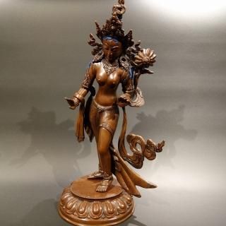 緑多羅菩薩 （グリーンターラ） 銅製 13.5cm｜仏像通販・販売なら仏像