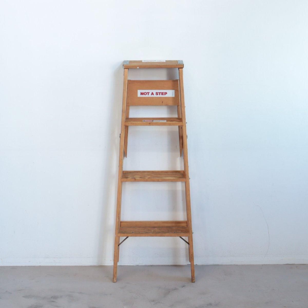 WERNER社製 アメリカ ヴィンテージ 4段 脚立 木製ラダー ディスプレイ