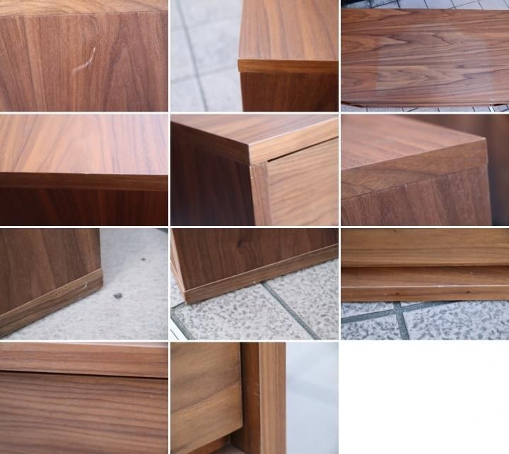 人気の無印良品(MUJI)のウォールナット材 スタッキングキャビネット