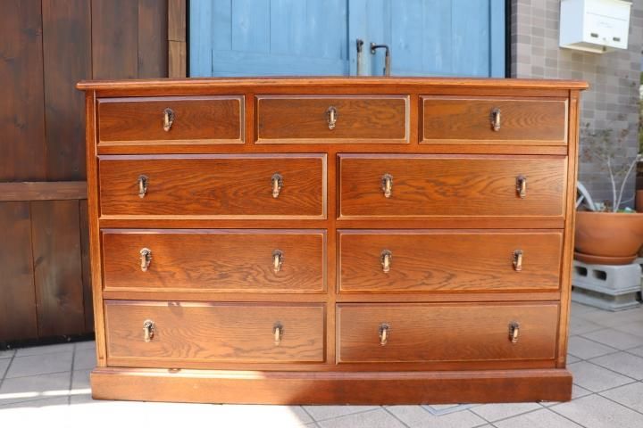 MITSUKOSHI(三越家具)の高級家具、Brugge(ブルージュ)のオーク材 4段