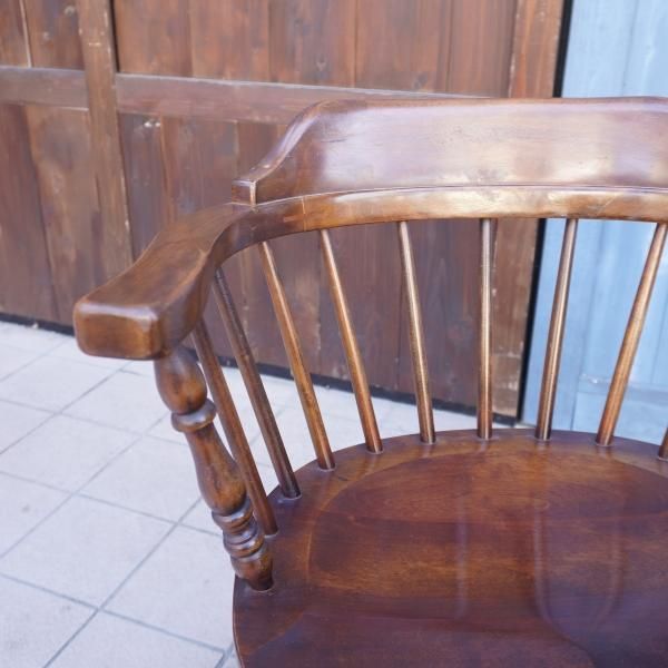 値下げ/九州民芸家具の樺無垢材を使用したキャプテンチェア 2脚セット