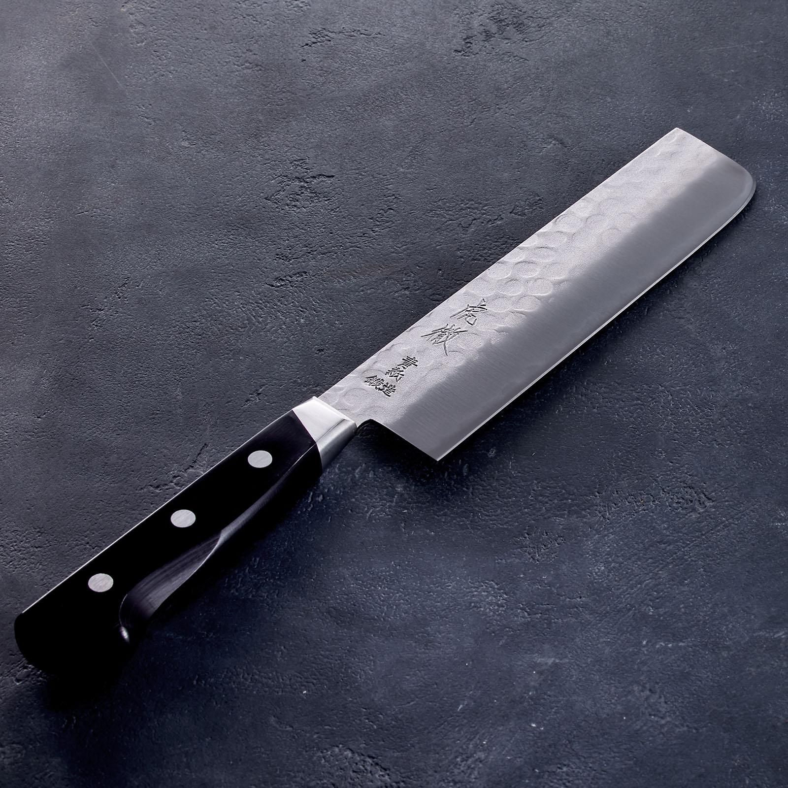 虎徹 ヤスキハガネ青紙2号 鍔付 菜切包丁 165mm