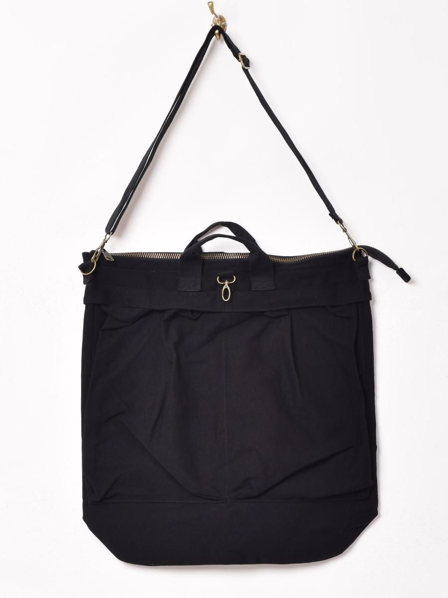 3色展開】ヘルメットバッグ ブラック - 古着屋グレープフルーツ ムーン