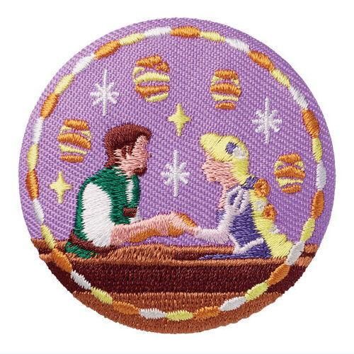 Disney Characters 刺繍缶バッジビスケット [14.塔の上のラプンツェル