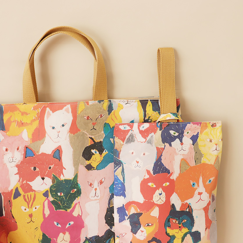 入園・入学グッズ手作りキット（6点セット）猫たちよ！／カラフル