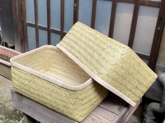 篠竹行李（特大）収納かご【現品限り】超レア物