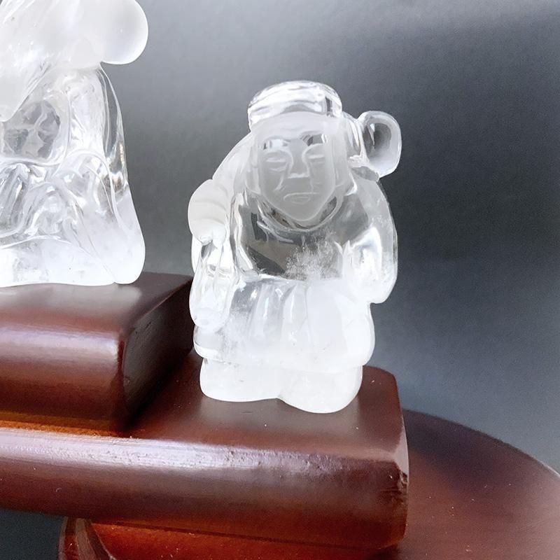 天然水晶 七福神 木製台座 】 | めのうの店川島【公式通販】創業明治10年