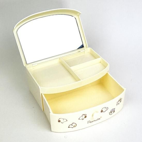 スヌーピー 引き出し付きジュエリーボックス (フェイス柄