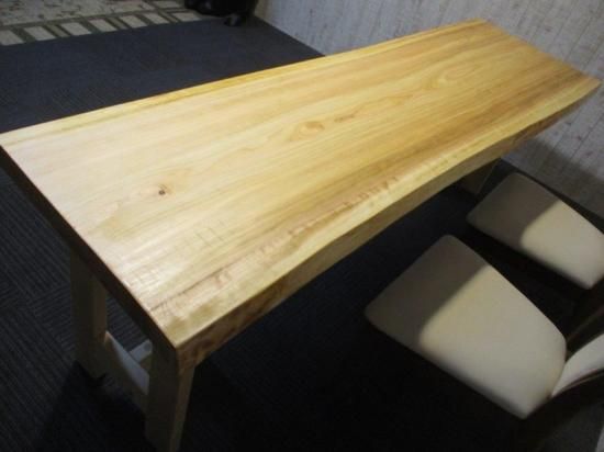 616□ 檜 ヒノキ 長さ220cm 豪華 テーブル 板 ローテーブル ダイニング