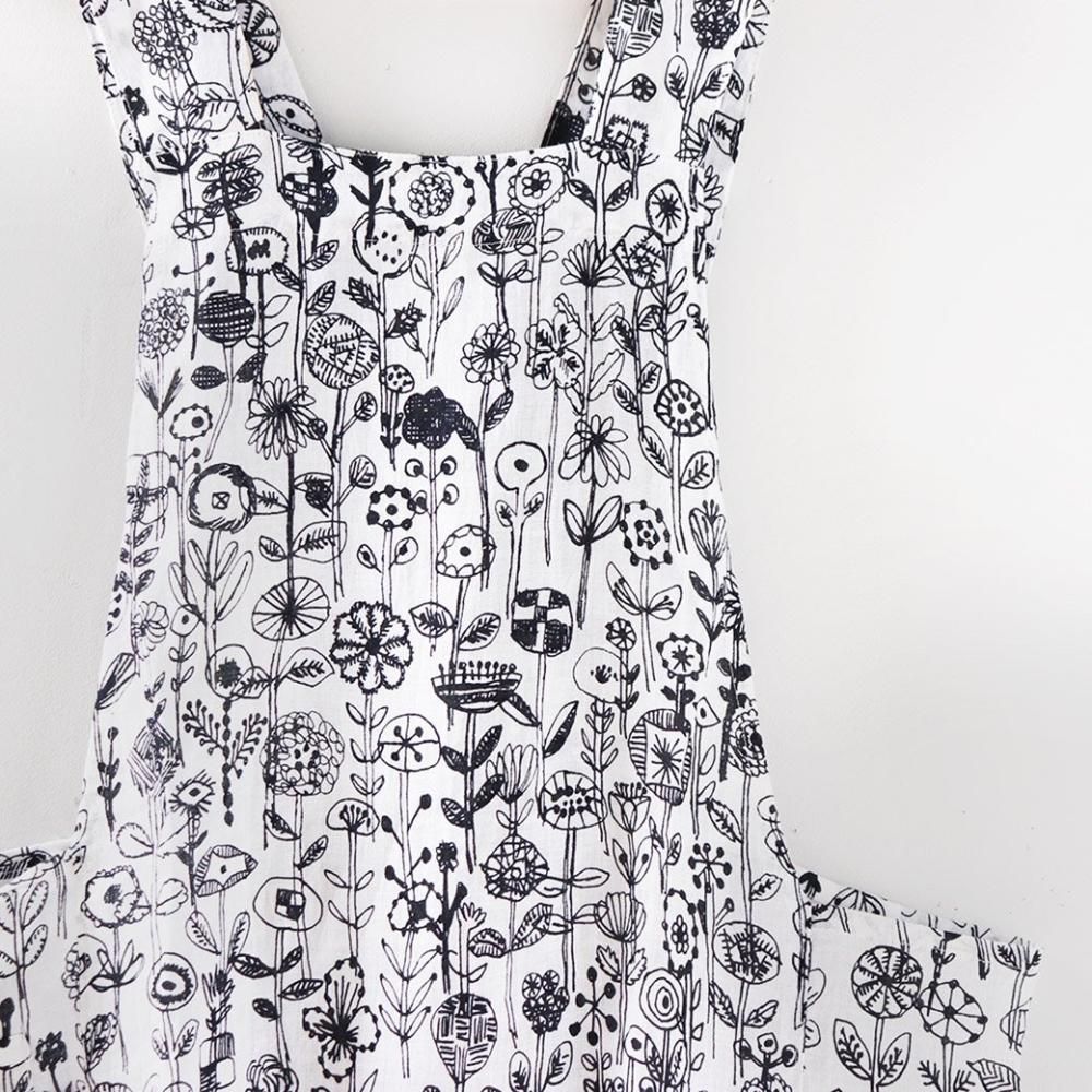 エプロン/リネン/三島家具オリジナル/ホワイト・ベージュ letter of