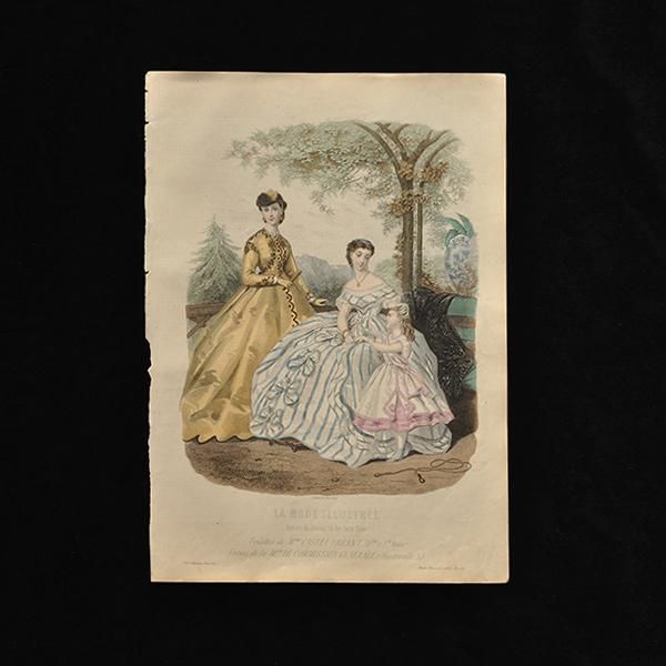 ファッションプレート 貴婦人画 大判・Cアンティーク雑貨・家具の