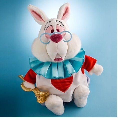 Disney ふしぎの国のアリス 白うさぎ ぬいぐるみ White Rabbit Plush