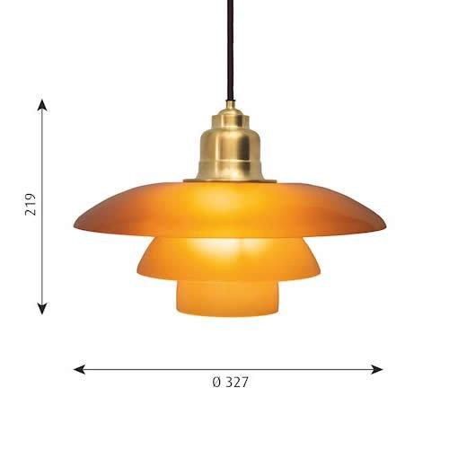 完売 生産終了】PH3 1/2-3 琥珀色ペンダント ｜ ルイスポールセン