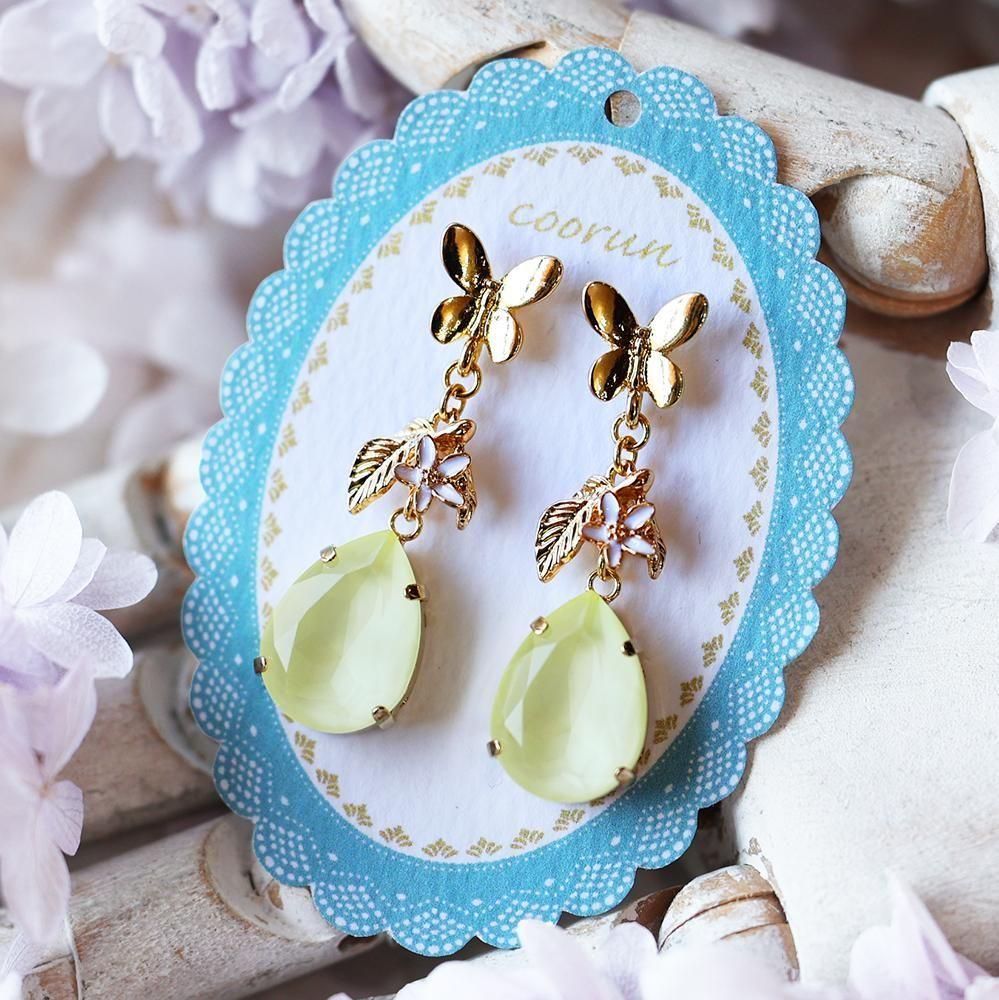 レモンの雫ピアス - 海福雑貨通販部