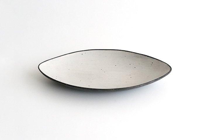 奥田章｜ひびわれアーモンド皿（M）｜作家のうつわ通販｜和食器