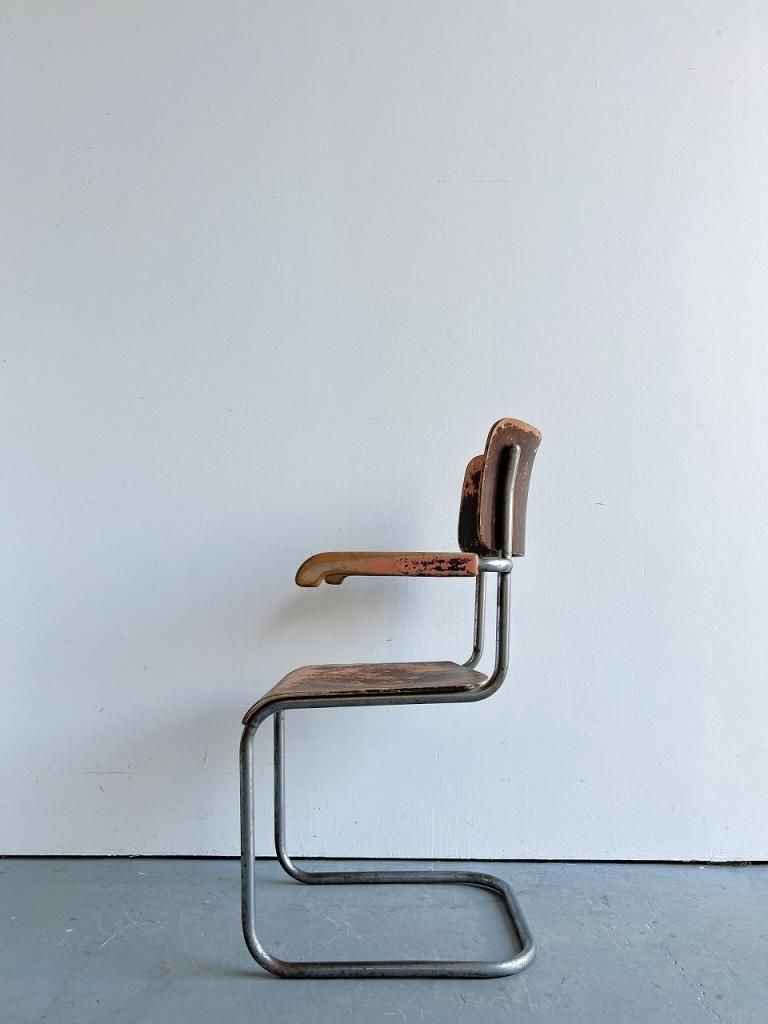 1920-40's ヴィンテージ ウッド カンチレバーチェア - アンティーク