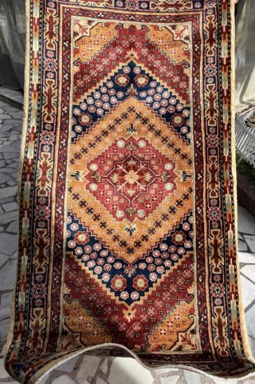 セミオールドキリム/トルコ・ウシャク約166×109cm - 手織り絨毯