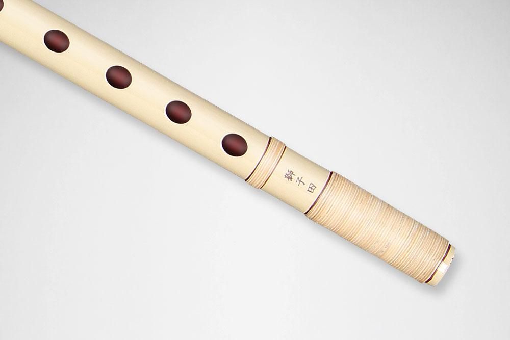 獅子田 竹峰 本漆塗 両巻 漆白 - 獅子田流 篠笛「大塚竹管楽器」
