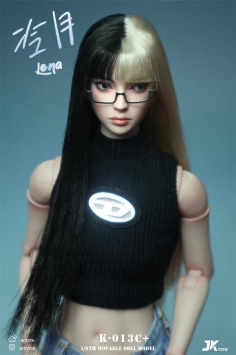 予約 送料無料 1/6 JKTOYS K-013C lena アクションアイ可動目 女子高生