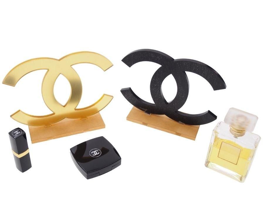 シャネル 店舗ディスプレイ オブジェ 置物 ブラック ココマーク 台座