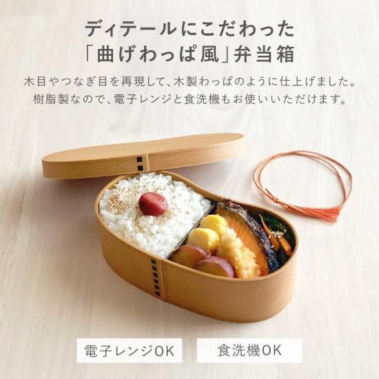 抗菌 樹脂製わっぱ風はんごう一段ランチボックス 550ml/タベルニー お