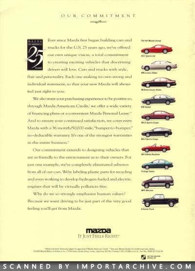 1995 Mazda MPV Brochure - ImportArchive