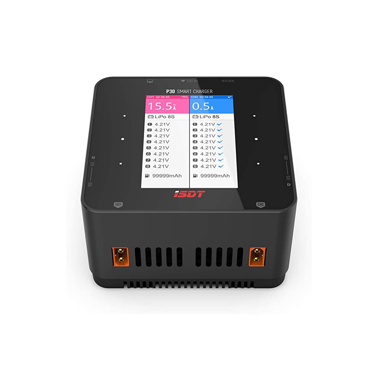 P30 1000W x 2/30A x 2 Dual Channel Bluetooth Lipo Battery Charger