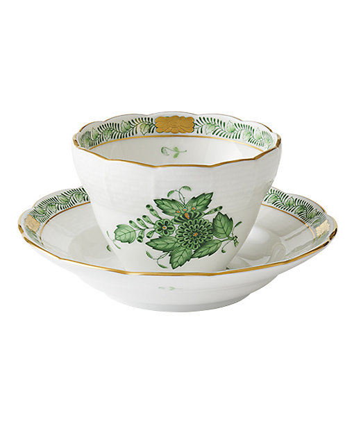 アポニー・グリーン オリエンタルカップ＆ソーサー | Herend/ヘレンド