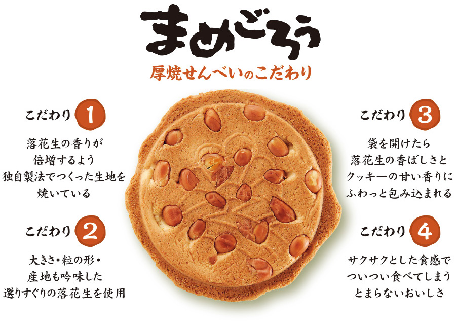 まめごろう【15枚入】｜南部せんべい乃巖手屋公式通販