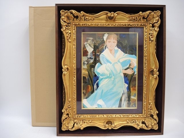 斎藤三郎 油彩画 「少女ローラ」 】絵画の買取実績一覧 - いわの美術