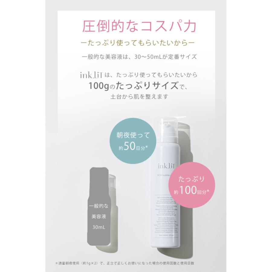 ink. お得な2本セット 泡状美容液 ビタミンC誘導体 ナイアシンアミド