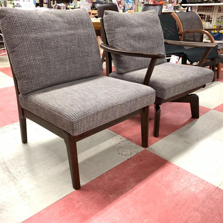 浜本工芸 中古 店舗近郊送料格安 ダイニングチェア2点セット 回転椅子