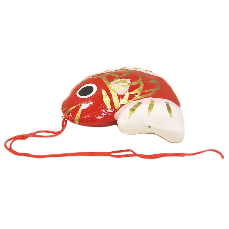 縁起物 目出鯛 1号（ミニサイズ） -紅白- [ 2012-3501 ] クリック