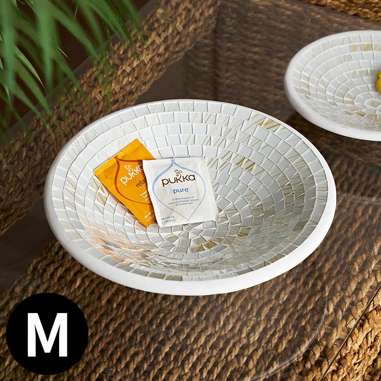 プレート モザイク ガラス タイル Mサイズ 約 29cm デコレーション