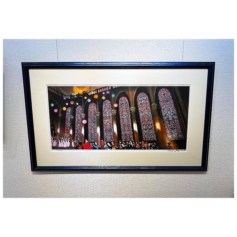 藤城清治【クリスマスの鐘II】限定300部／セリグラフDX／版画／直筆