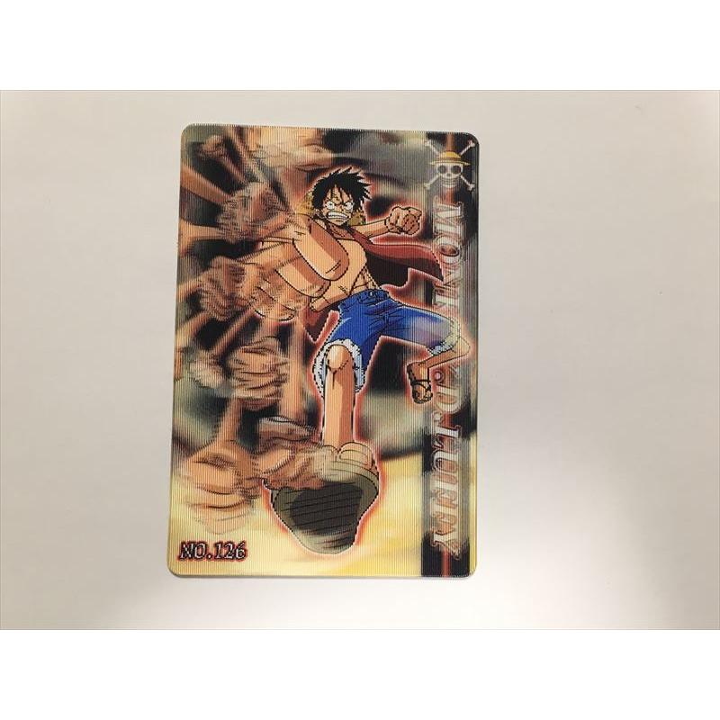 a94 ワンピース カード 海賊王グミ ルフィ NO.126 3D 立体 トレカ 1枚