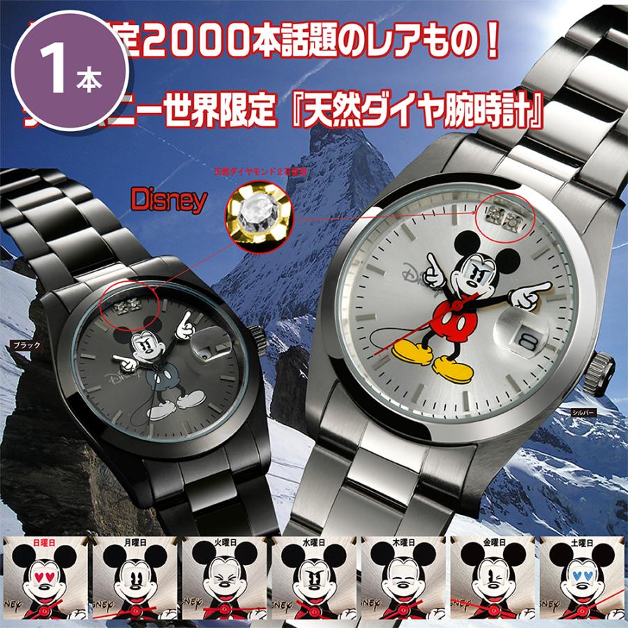 Disney（ディズニー） 世界限定腕時計ギミックアイミッキー ブラック