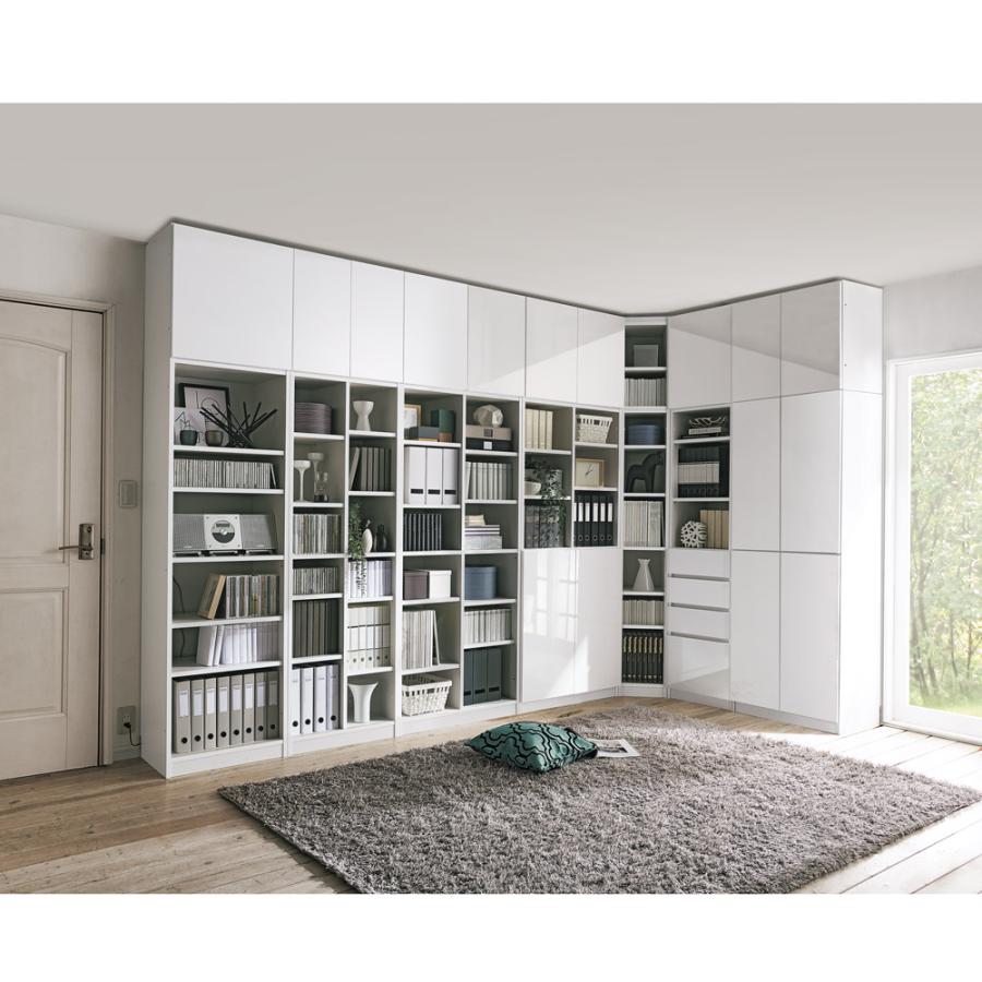 dinos（ディノス） コーナーまで有効に使える幅・高さぴったり本棚 上