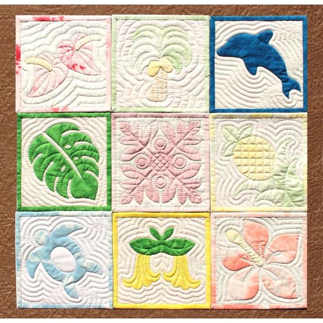 ハワイアンキルト手作りキット マルチコースター2個セット : KOKUA