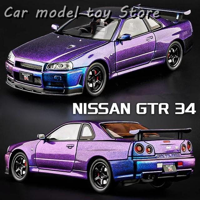 並行輸入品】日産 1:24 スカイライン アレス GTR R34 合金スポーツカー