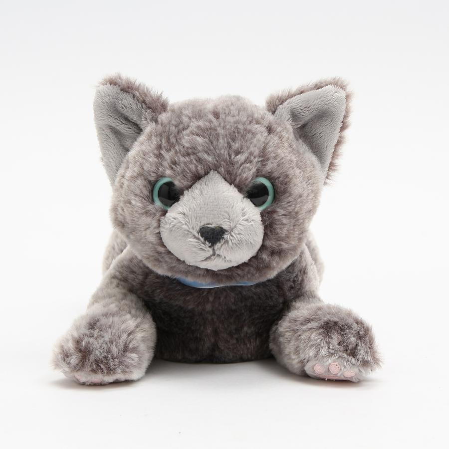 ひざねこ ロシアンブルー S ぬいぐるみ リアル ネコ 癒し系 もふもふ