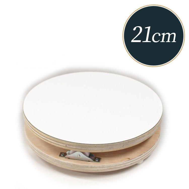 ケーキ回転台 日本製 木製 デコラ 21センチ 回転台 | ケーキ ケーキ台